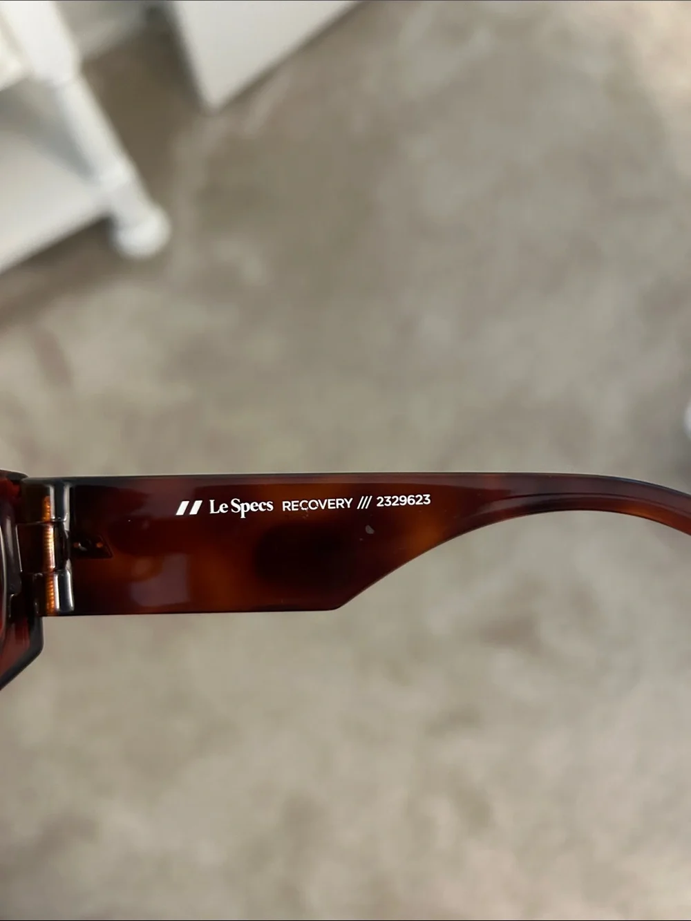 Le Specs brown rectangular sunglasses